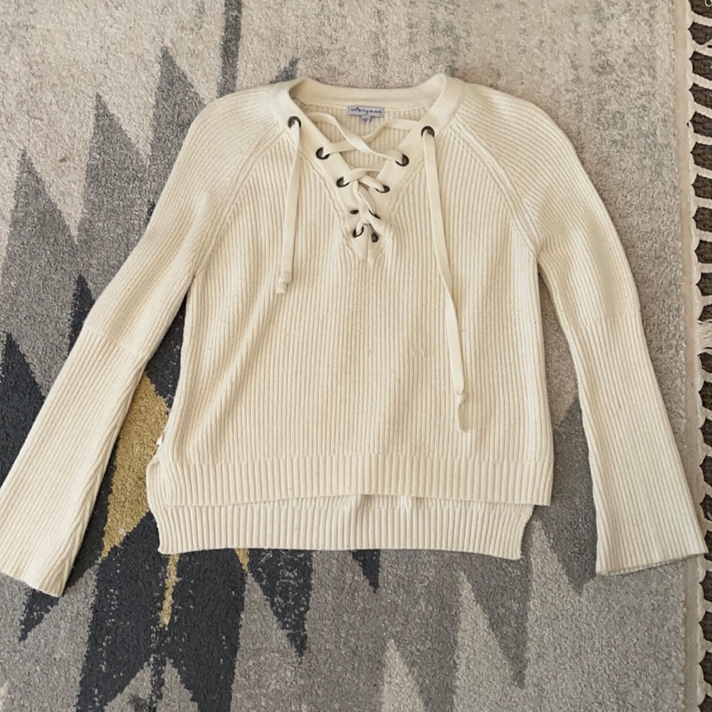Stargaze White cross sweater S